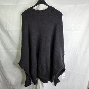 NWT Free People Women's Easy Street Tunic Sweater Black